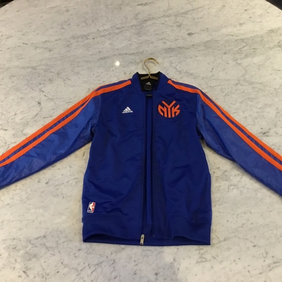 Adidas New York Knicks Jacket Size Small, Blue